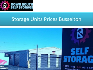 Storage Units Prices Busselton
