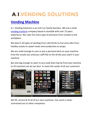 Vending Machine