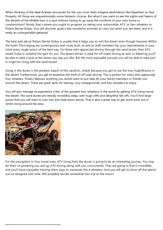 9 Signs You're a quad biking dubai Expert