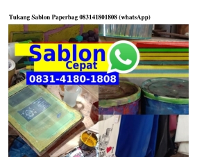 Tukang Sablon Paperbag ౦8ᣮI–ᏎI8౦–I8౦8(WA)