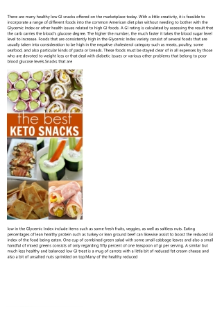 15 Hilarious Videos About best rated healthy low gi snack costs