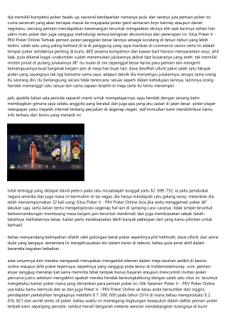 Situs Web Situs Poker V - PKV Poker Online Hindari 7 Kelengahan Terbesar Berberm