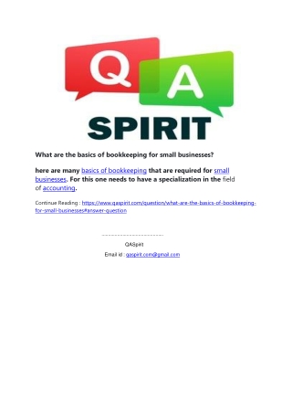 bookkeeping