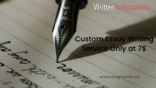 Pay for Essay - Written Assignments