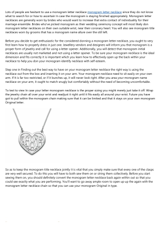 Addicted to monogram name necklace? Us Too. 6 Reasons We Just Can't Stop