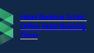Best Readymade Hotel Booking Script
