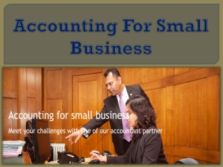 Accounting For Small Business