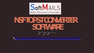 NSF to PST Converter software