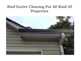 Roof Gutter Cleaner Melbourne - A1