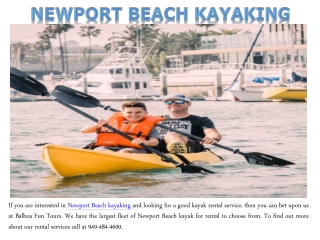 Newport Beach Kayaking