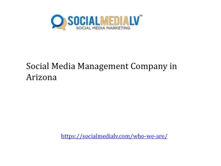 Best Social Media Management Company in Arizona
