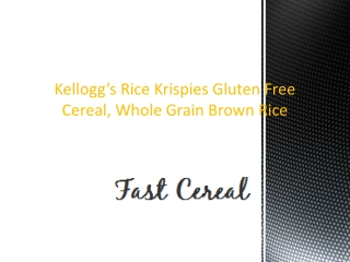 Kelloggs Rice Krispies Gluten Free Cereal