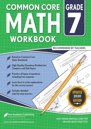 EPUB 7th grade Math Workbook CommonCore Math Workbook