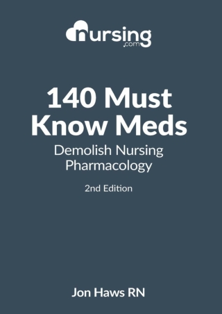 READ 140 Must Know Meds Demolish Nursing Pharmacology