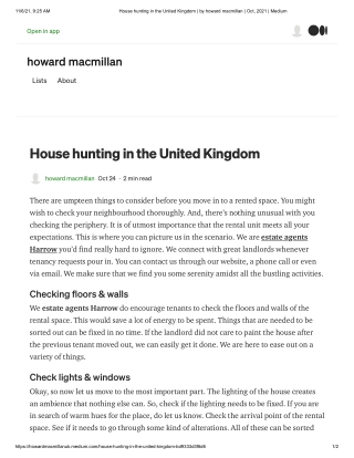 House hunting in the United Kingdom