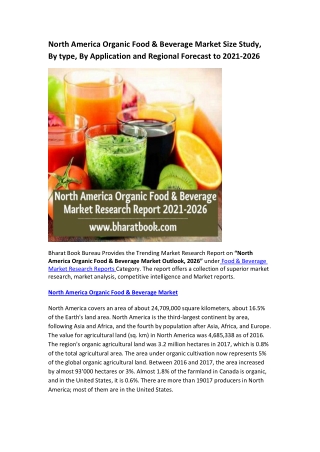 North America Organic Food & Beverage Market Research Report 2021-2026