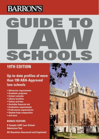 DOWNLOAD Guide to Law Schools Barron s Guide to Law Schools
