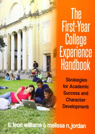 EBOOK The First Year College Experience Handbook Strategies for Academic Success