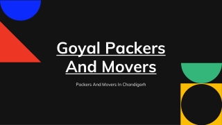 Get The Best Packers And Movers In Chandigarh