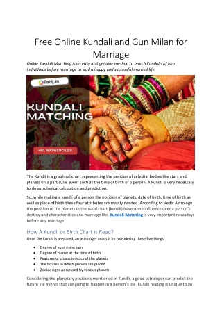 Free Online Guna Milan for Marriage - Copy-converted