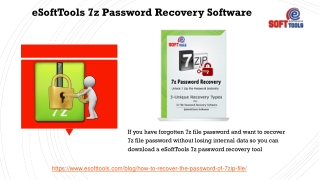 eSoftTools 7z password recovery software