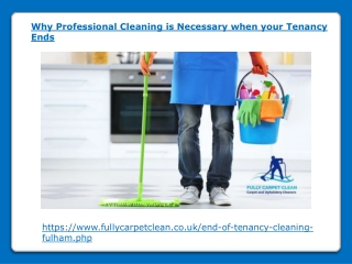 Why Cleaning is Necessary when your Tenancy Ends