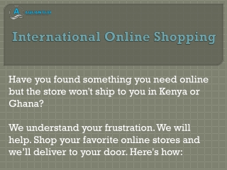 International Online Shipping Company