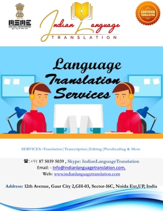 Language Translation Services | Translation Companies In India