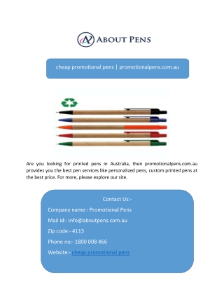 cheap promotional pens  promotionalpens.com.au-converted