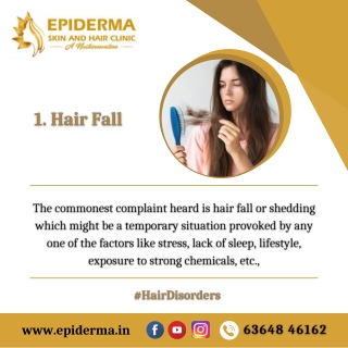 Hair Disorders - Hair Loss - Best Hair Clinic in Bangalore - Epiderma Clinic