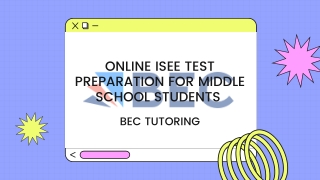 Online ISEE Test Preparation For Middle School Students - BEC Tutoring