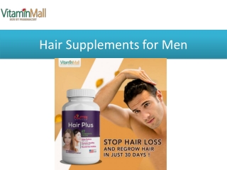 Hair Supplements for Men