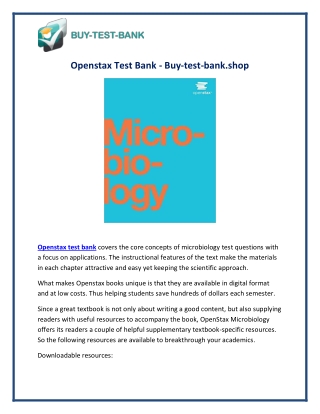 Openstax Test Bank