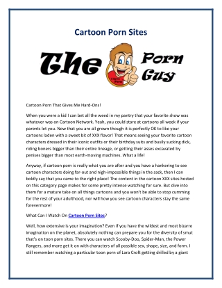 Cartoon Porn Sites