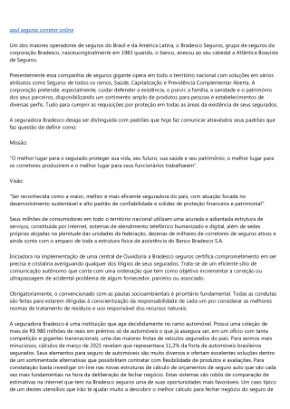 A ESTRATEGIA POR TRÁS DA BRADESCO SEGUROS PARA VEÍCULOS.
