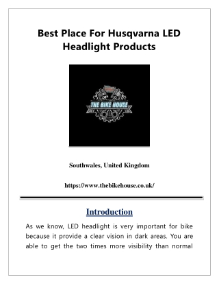 Best Place For Husqvarna LED Headlight Products-converted