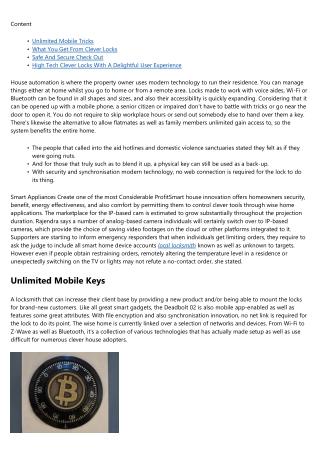 Tz Minimal Well Placed For Growth With 'Endless Benefit' For Its Smart Locks Sys