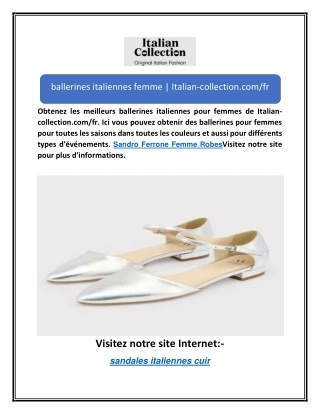 ballerines italiennes femme | Italian-collection.com/fr
