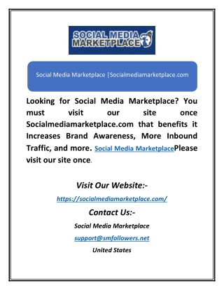 Social Media Marketplace |Socialmediamarketplace.com