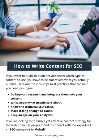 How to Write Content for SEO