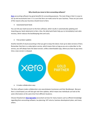 Xero Specialist