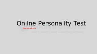 online personality test - How To Take Personality Test Online | Brainwonders