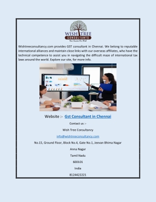 Gst Consultant in Chennai