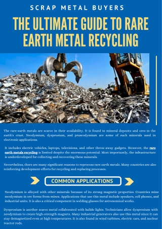 The Ultimate Guide to Rare Earth Metal Recycling