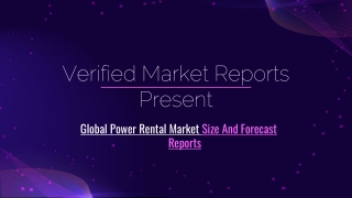 Global Power Rental Market