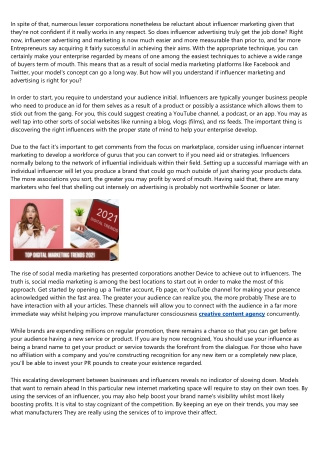 Influencer Advertising and marketing Developments for another Decade