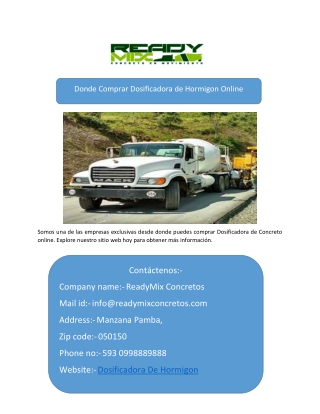 Donde Comprar Dosificadora de Hormigon Online-converted