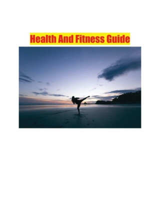 Health And Fitness Guide