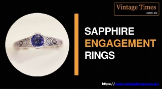 Sapphire Engagement Rings- Vintage Time