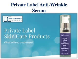 Private Label Anti-Wrinkle Serum